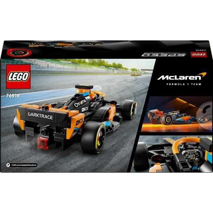 LEGO 76919 Speed Champions McLaren 2023 Coche de Carreras de Fórmula 1, Vehículo de Juguete 5