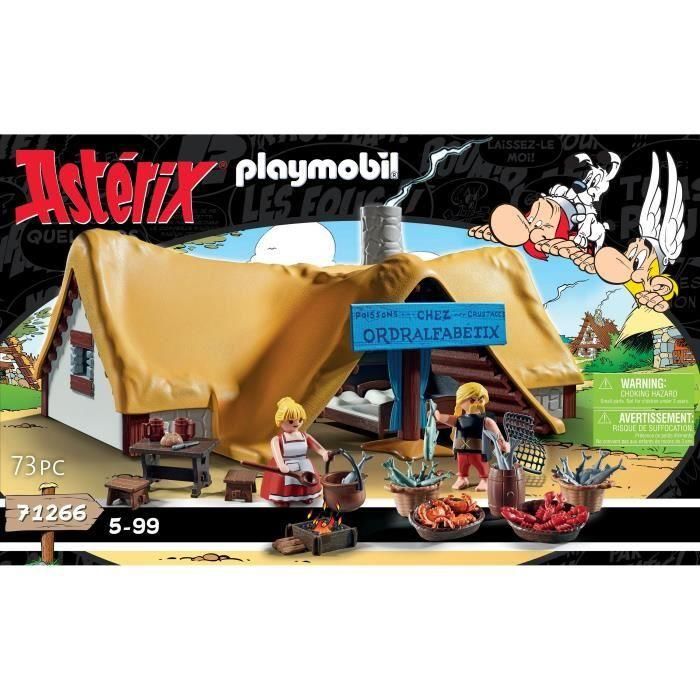 Playmobil 71266 Cabaña de Ordenalfabetix Astérix, Playset Juguete de Construcción para Recrear Escenas del Cómic, Niños +5 años 4