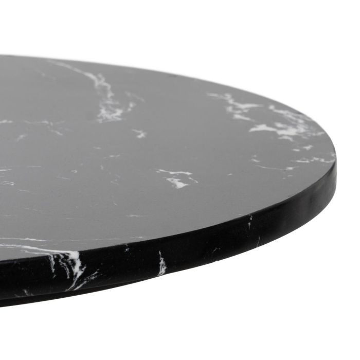 Mesita Negro Metal-Mármol 45 X 45 X 46 cm