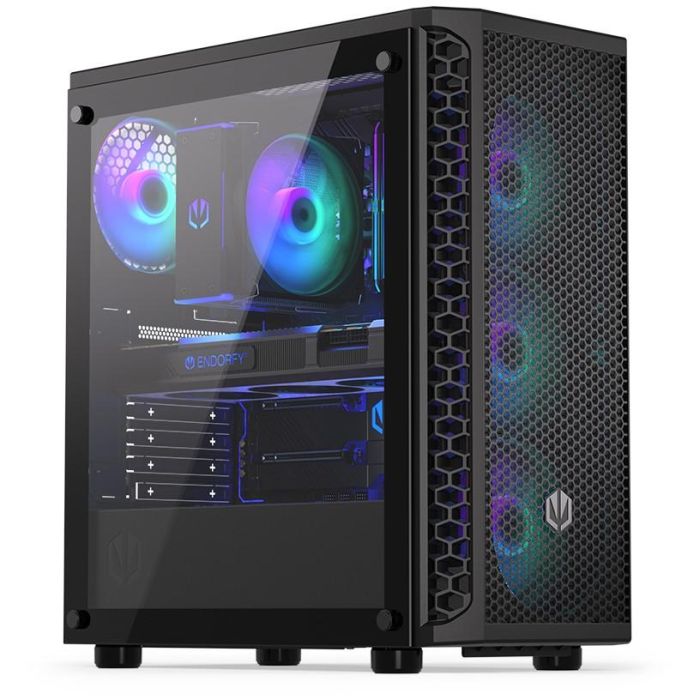 ENDORFY Signum 300 ARGB Black Torre PC ATX/micro ATX/Mini-ITX, Negra con Iluminación Multi y Ventana Lateral 1 ENDORFY Signum 300 ARGB Black Torre PC ATX/micro ATX/Mini-ITX, Negra con Iluminación Multi y Ventana Lateral 1