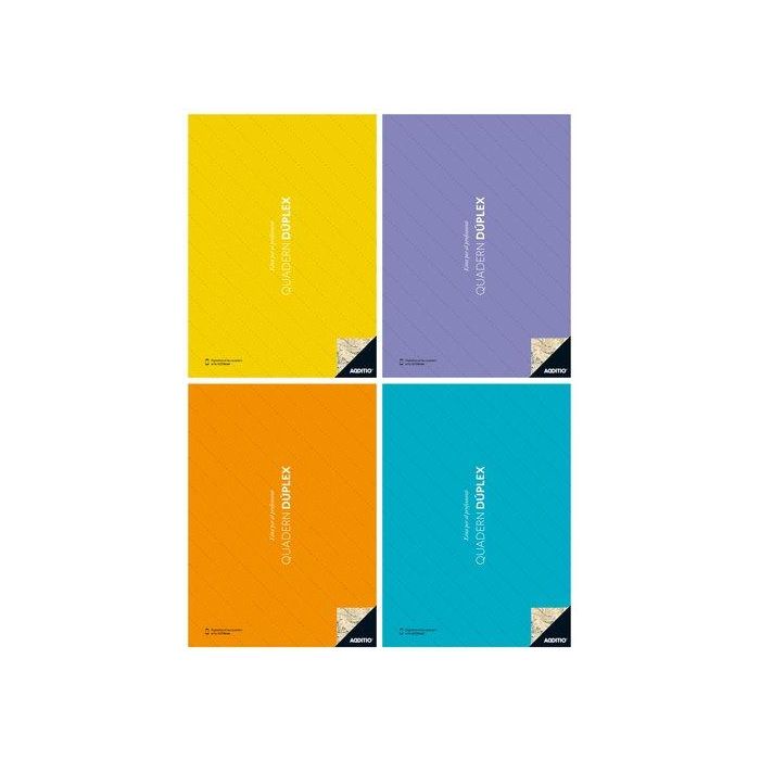 Additio Cuaderno Duplex A4 PVC 112 Páginas para Profesorado - Colores Surtidos