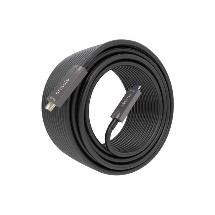 Cable USB 3.1 Tipo-C Aisens A157-0884/ USB Tipo-C Macho - USB Tipo-C Macho/ Hasta 60W/ 10Gbps/ 7.5m/ Negro 1