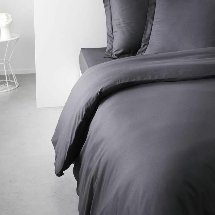 Hoy esencial Duytte Cover - 220 x 240 cm - 2 personas - 100% UNE Cotton - Charcoal 1