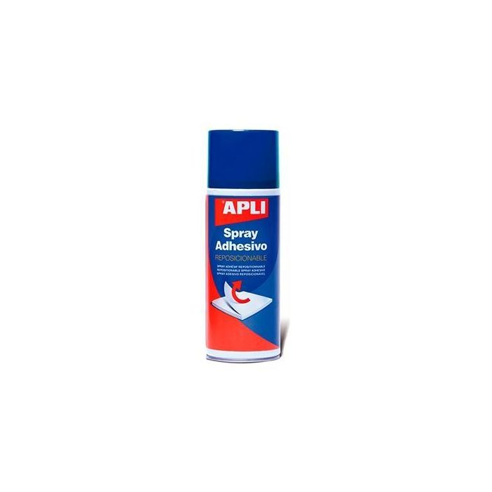 Apli Spray Adhesivo Reposicionable 400 mL - Precisión en papel, plástico, cartón y más