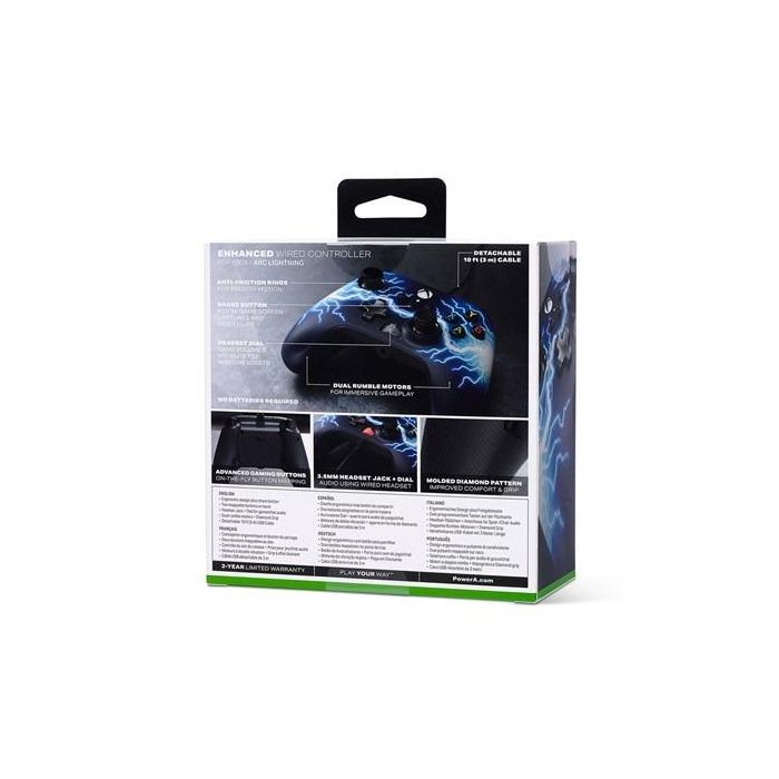Power A 1521745-02 Mando con Cable ARC LIGHTNING para Xbox Series X/S, Diseño Mejorado y Ergonómico, Botones Asignables, 3m USB 10