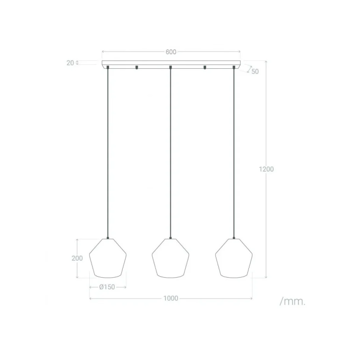 Lámpara Colgante Araraquara SKD-P80055 6