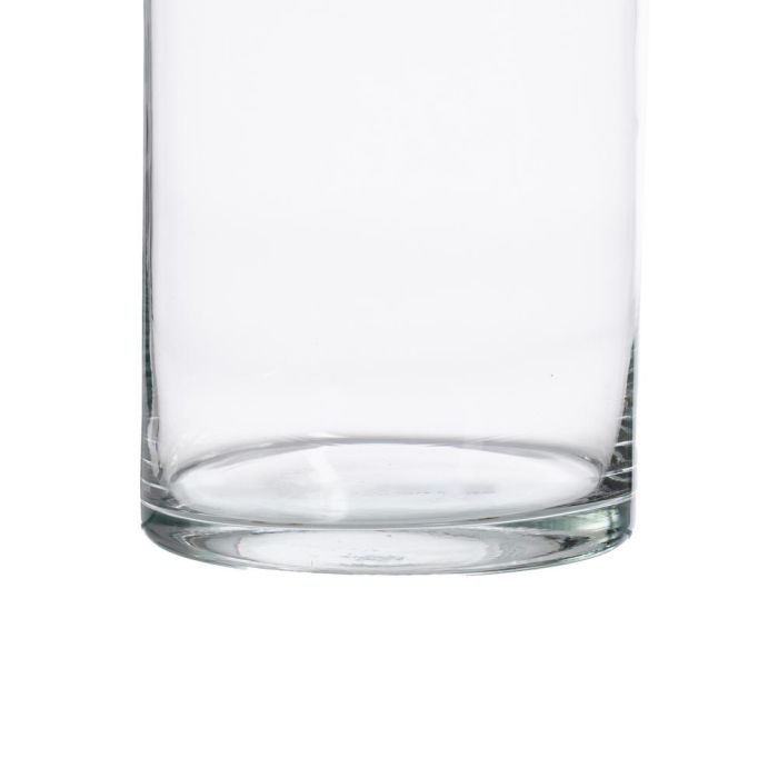 Jarrón Decoración Transparente Cristal 12 X 12 X 25 cm