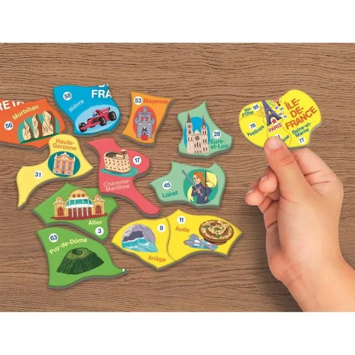 Clementoni CLE8005125529155 Rompecabezas Magnético de Francia 5