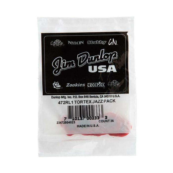 Pack 36 Púas Tortex Jazz I Red - Light 4 Pack 36 Púas Tortex Jazz I Red - Light 4