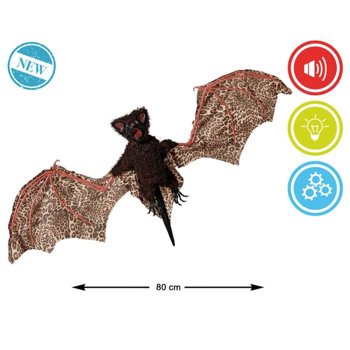 Decoración para Halloween 80 cm Negro Murciélago 1