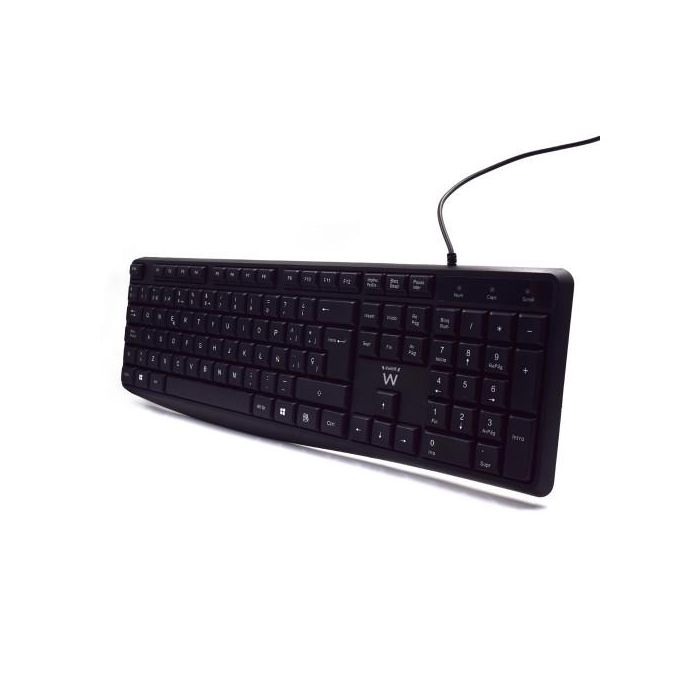 Teclado Ewent EW3001 Negro Qwerty Español 1 Teclado Ewent EW3001 Negro Qwerty Español 1