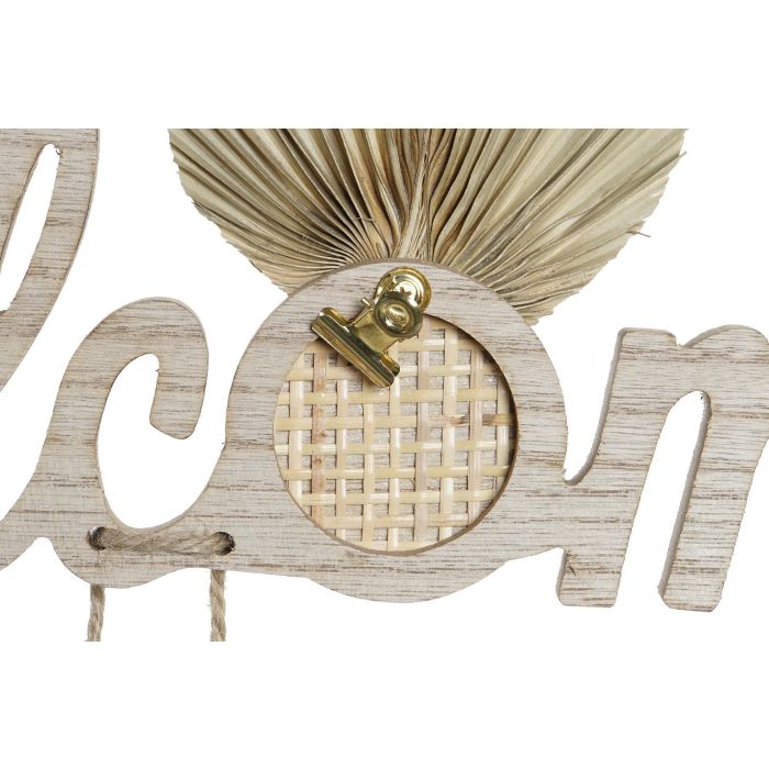 DKD Home Decor Marco Multifoto Cozy boho 22 Natural Multicolor Mdf Colgante 37 x 50 x 1.2 cm (6 Unidades) 1