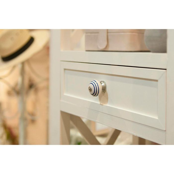 Blister con 4 pomos redondos para mueble fabricado en porcelana acabado azul mod. e501 ø40mm rei 3 Blister con 4 pomos redondos para mueble fabricado en porcelana acabado azul mod. e501 ø40mm rei 3