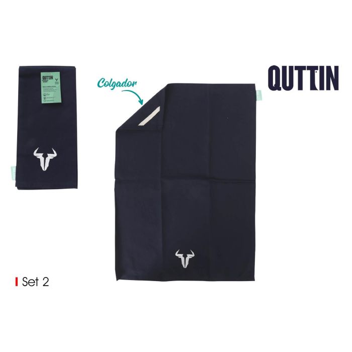Set de 2 paños de cocina 50x70 cm Quttin - Inde (12 Cajas) Set de 2 paños de cocina 50x70 cm Quttin - Inde (12 Cajas)