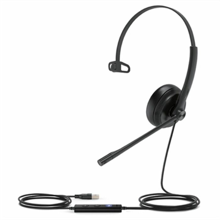 Yealink Auriculares USB UH34 Mono Teams con micrófono, 20 Hz-20 kHz, driver 28 mm, ultraligeros para oficina