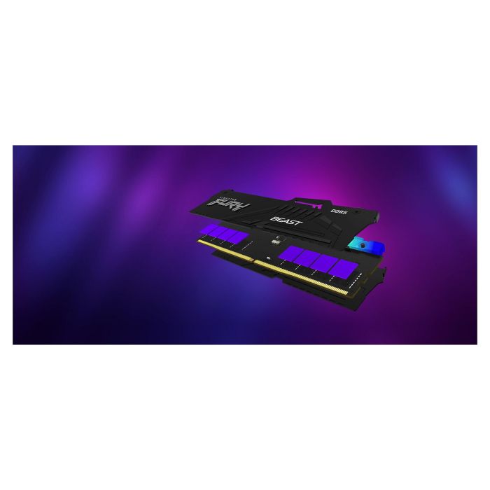 Kingston FURY Beast RGB EXPO 8GB DDR5 6000MT/s CL36 DIMM 288-pin 1x8GB PC Gaming RAM con iluminación RGB