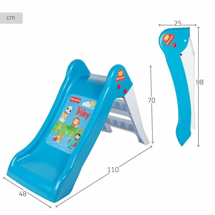 Tobogán infantil fisher price 100x26,5x49,5 cm 3