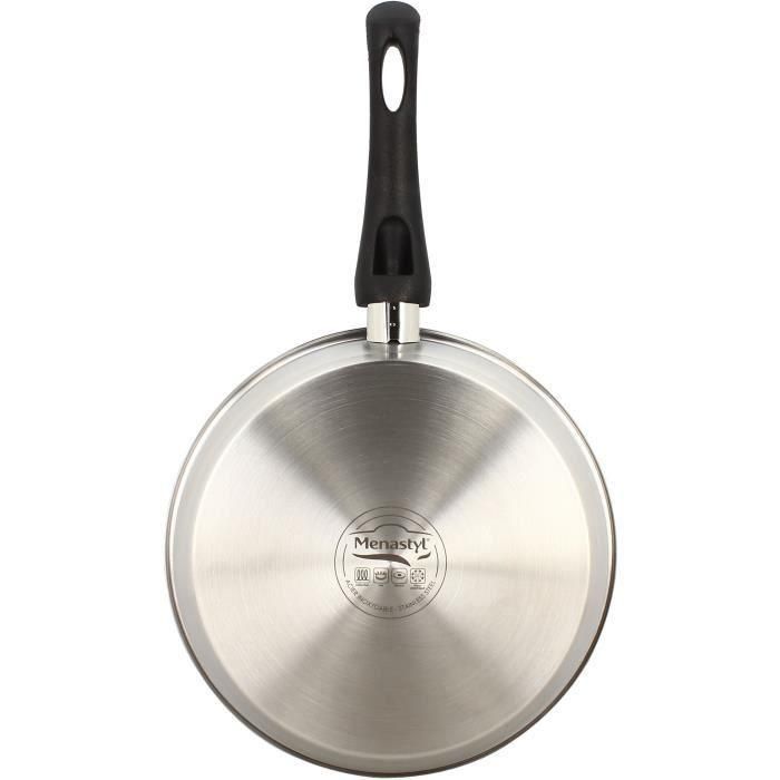 Sartén - MENASTYL - 6020247 - Acero inoxidable - 28 cm - Apta para todo tipo de fuegos, incluida inducción 5