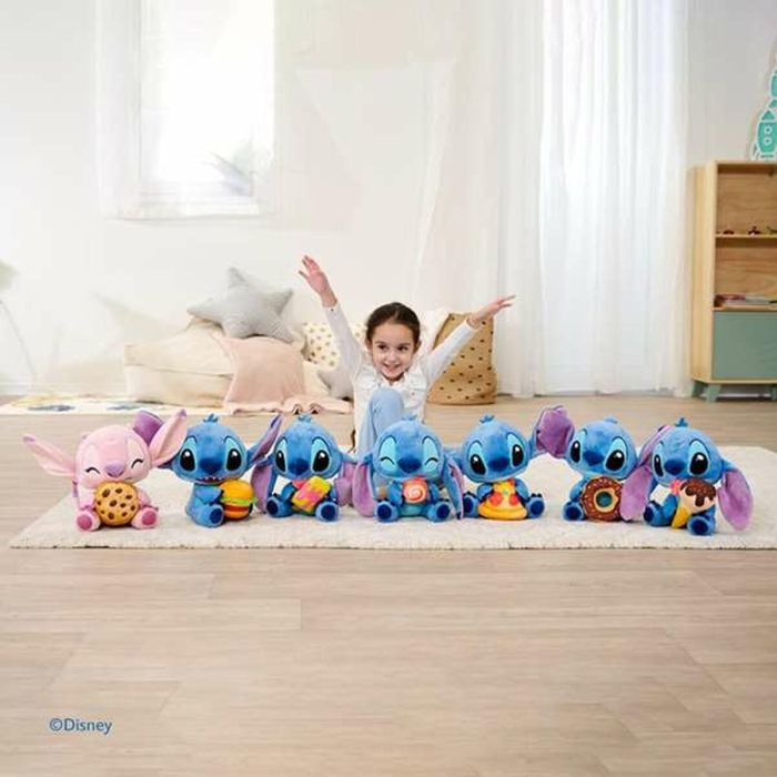 Peluche stitch con pizza, 25cm 1 Peluche stitch con pizza, 25cm 1