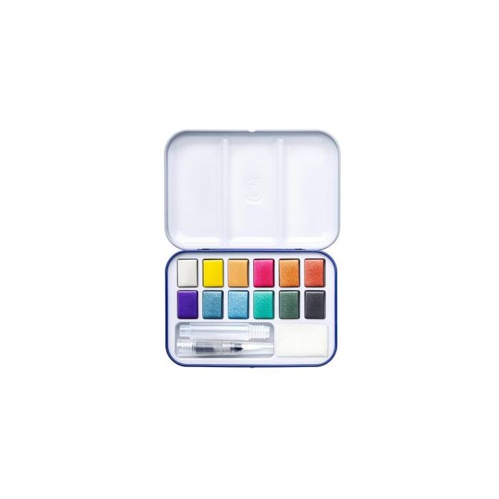Estuche Metalico Acuarelas 12 Colores Metalizados Staedtler 888M M12-C Estuche Metalico Acuarelas 12 Colores Metalizados Staedtler 888M M12-C