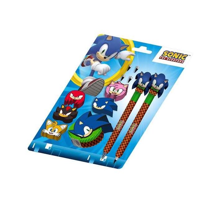 Karactermania Pack Papelería Sonic Greenhill con Bolígrafo Gel Borrable, Lápiz Metálico y Gomas, Color Marrón, Cartón 0 Karactermania Pack Papelería Sonic Greenhill con Bolígrafo Gel Borrable, Lápiz Metálico y Gomas, Color Marrón, Cartón 0