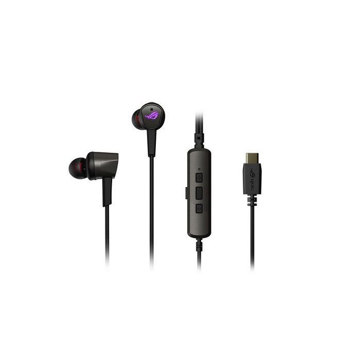 ASUS ROG Cetra II Auriculares In-Ear Alámbrico Juego Negro Cancelación de Ruido Activo 20-40000 Hz