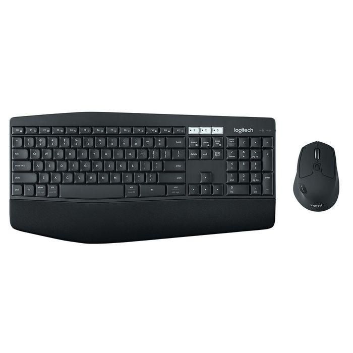 Logitech MK850 Teclado y Ratón Inalámbrico Performance Combo, Confort Ergonómico con Reposamuñecas Acolchado, Multipareja 3 Dispositivos 1