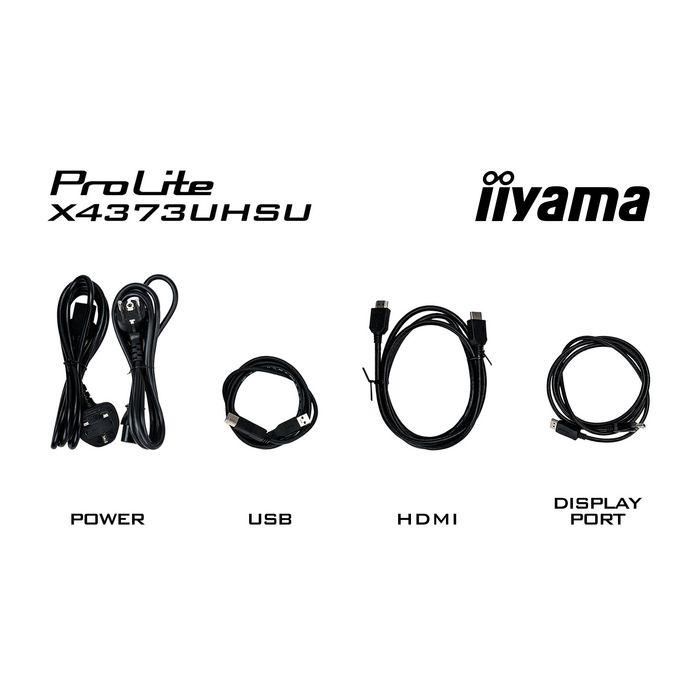IIYAMA X4373UHSU-B1 Monitor 42.5" 4K UHD VA 3ms con HDMI, DisplayPort y USB ProLite X4373UHSU-B1 Negro 8 IIYAMA X4373UHSU-B1 Monitor 42.5" 4K UHD VA 3ms con HDMI, DisplayPort y USB ProLite X4373UHSU-B1 Negro 8