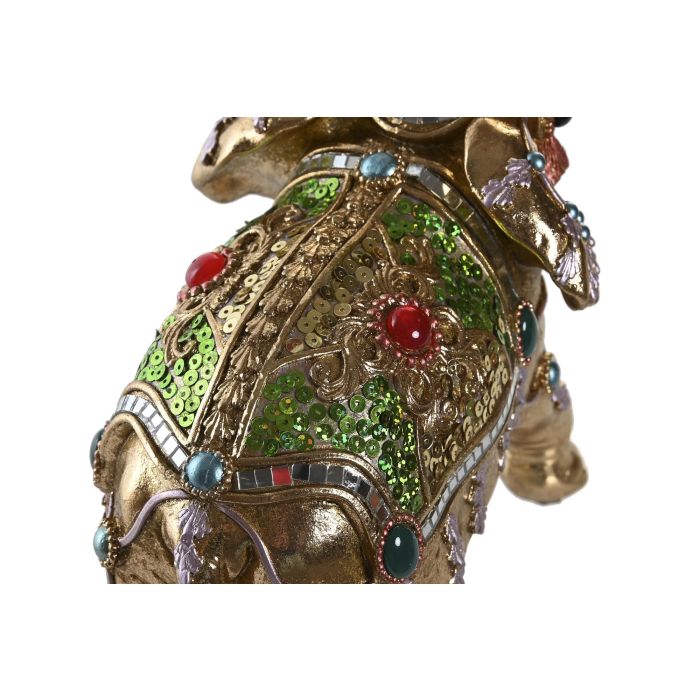 DKD Home Decor Figura de Elefante Moderno, Resina, Dorado, 12x23.5x24 cm 2 DKD Home Decor Figura de Elefante Moderno, Resina, Dorado, 12x23.5x24 cm 2