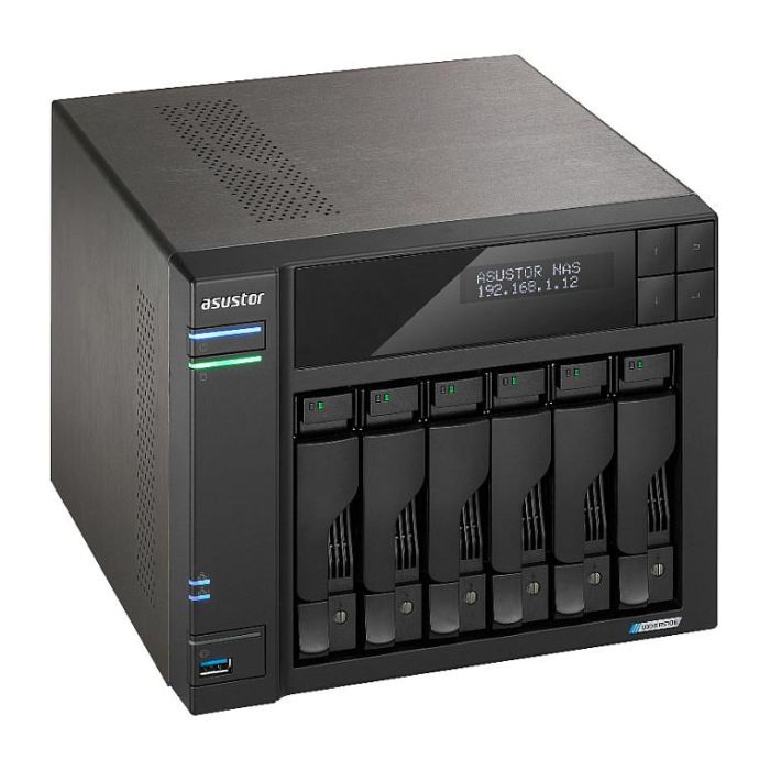 Asustor LOCKERSTOR 6 Servidor NAS Tower 6 Bahías Intel Celeron N5105 8GB DDR4 Dual 2.5GbE 2