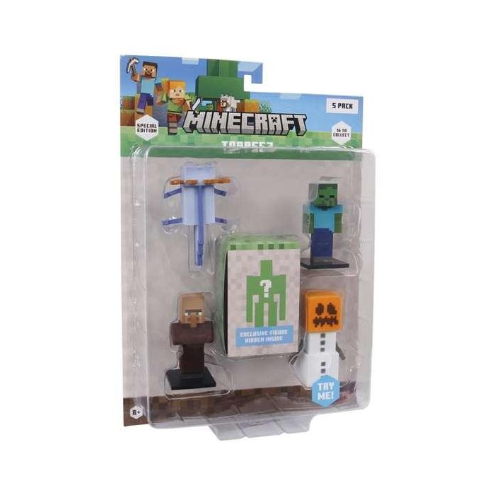 Bizak Minecraft Toppeez Edición Especial Pack 5 Figuras 5 cm Modelos Surtidos 23