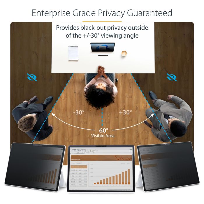 Soporte para Portátil Startech 13SP-PRIVACY-SCREEN Plástico 18