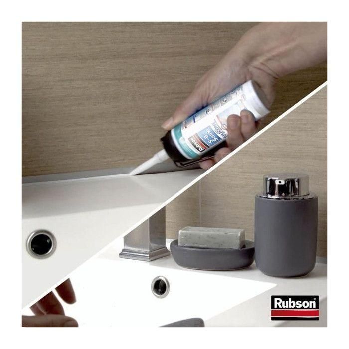 Rubson 2716027 Sellador Sanitario para Juntas Translúcido 200ml - Aplicación Fácil para Baños Saludables 1 Rubson 2716027 Sellador Sanitario para Juntas Translúcido 200ml - Aplicación Fácil para Baños Saludables 1
