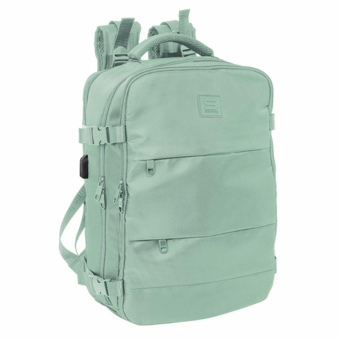 Safta Mochila Viaje Cabina Portátil 15,6'' Verde Pastel 440x290x190 mm