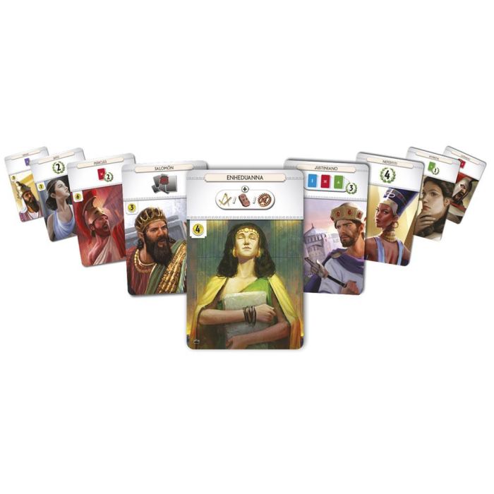 Repos Production Juego Mesa 7 Wonders: Leaders Nueva Edición Expansión, Cartas, Español, Edad 10+, 3-7 Jugadores, Duración 40 Minutos