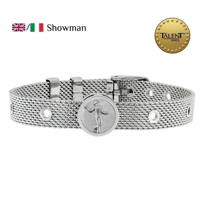Pulsera Unisex Showman Talent Jewels TJA-3-17-03-1-235 Plateado 1 Pulsera Unisex Showman Talent Jewels TJA-3-17-03-1-235 Plateado 1