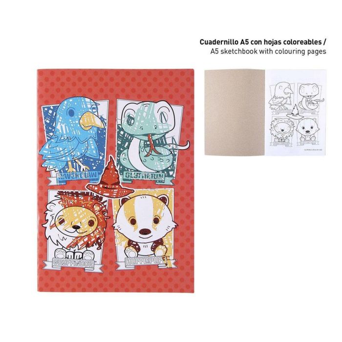 Set papelería coloreable harry potter 2 Set papelería coloreable harry potter 2