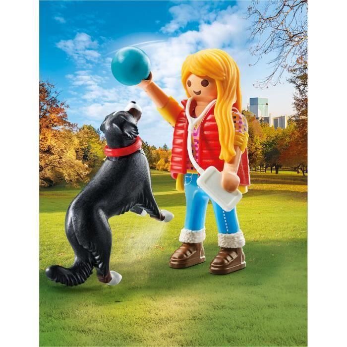 Figura mujer con perro de montaña playmobil my life. 1 Figura mujer con perro de montaña playmobil my life. 1