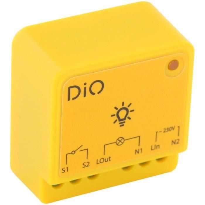 Conjunto de 2 módulos de iluminación - DiO CONNECTED HOME - On/Off 1000W - 433 MHz / Zigbee / BLE 1 Conjunto de 2 módulos de iluminación - DiO CONNECTED HOME - On/Off 1000W - 433 MHz / Zigbee / BLE 1