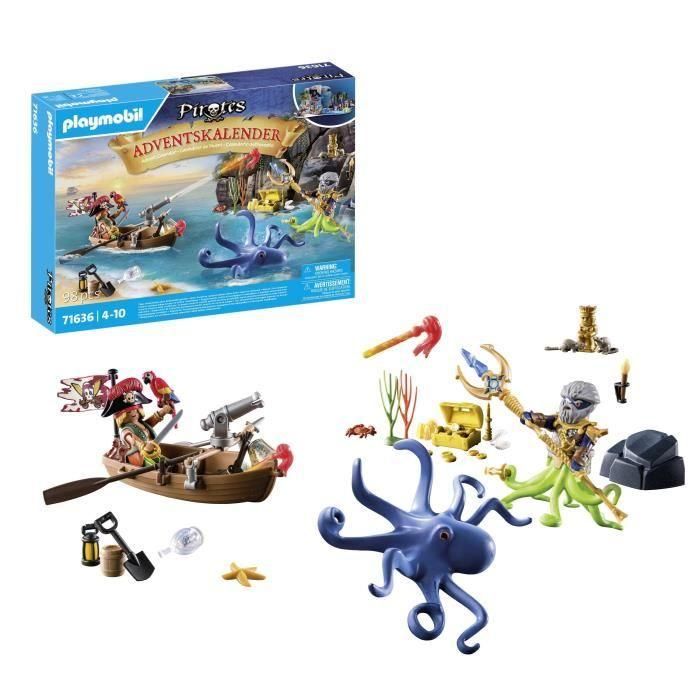 PLAYMOBIL - 71636 - Calendario de Adviento Pirata 5 PLAYMOBIL - 71636 - Calendario de Adviento Pirata 5