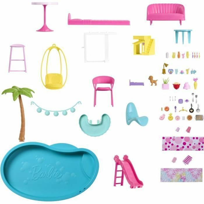 Barbie HMX10 Casa de Muñecas Dreamhouse con Tobogán Espiral de 3 Niveles, 10 Habitaciones y 75+ Accesorios para Niños +3 Años 5 Barbie HMX10 Casa de Muñecas Dreamhouse con Tobogán Espiral de 3 Niveles, 10 Habitaciones y 75+ Accesorios para Niños +3 Años 5