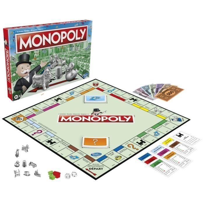 Monopoly clásico - Juego para familia y niños - 2 a 6 jugadores - 8 años 5