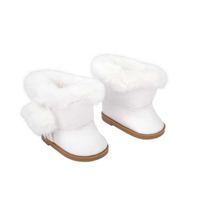 Muñecas Arias Set Botas Blancas con Pelo para Muñecos de 45 cm 5