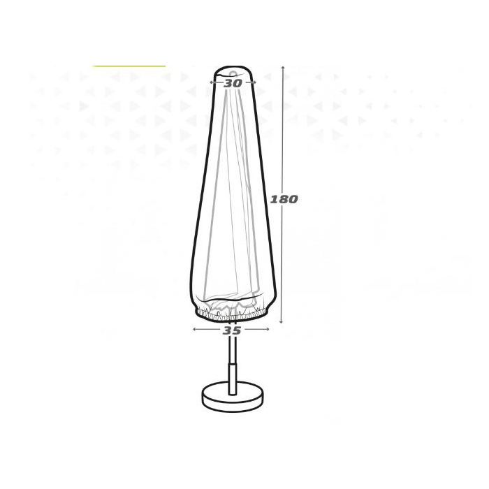 Funda para Sombrilla Aktive 35 x 190 x 1 cm (6 Unidades) 1