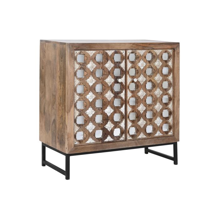 Aparador Home ESPRIT Marrón Negro Plateado 80 x 38 x 80 cm 1 Aparador Home ESPRIT Marrón Negro Plateado 80 x 38 x 80 cm 1