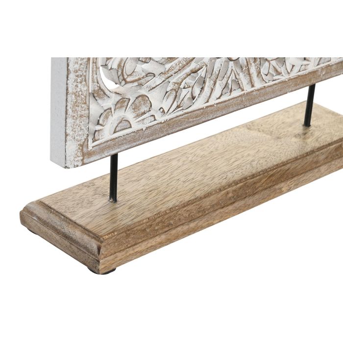 DKD Home Decor Decoracion Arabe Blanco Marron 8 x 28 x 30 cm (4 Unidades) 2