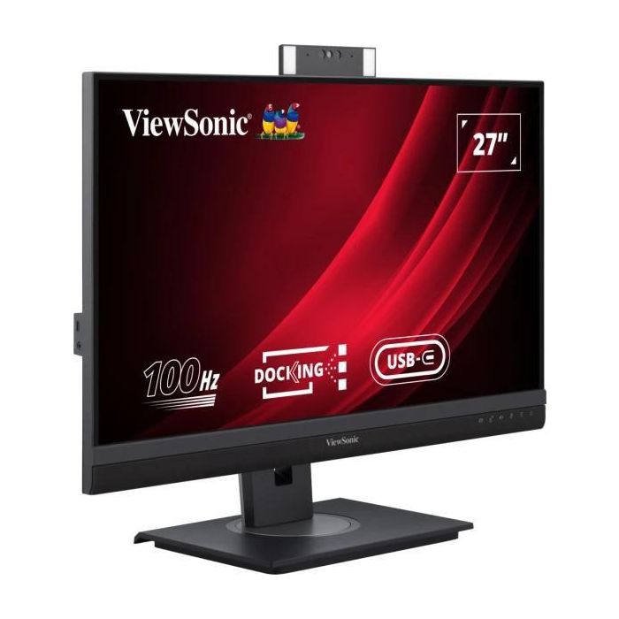 Viewsonic VG2757V-2K Monitor IPS 27" QHD (2560x1440) 100Hz HDMI/DP/USB-C con Webcam, Micrófono y LAN, Negro 1