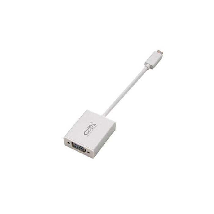 Adaptador USB-C a VGA NANOCABLE 10.16.4101 10 cm Adaptador USB-C a VGA NANOCABLE 10.16.4101 10 cm