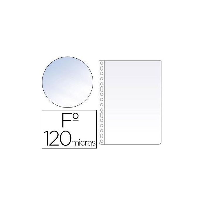 Esselte Funda Multitaladro 16 Pp Cristal Folio 120 Micras -100U-