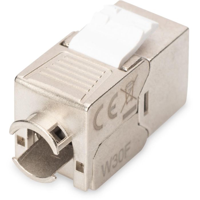 Digitus DN-93615 Módulo Keystone CAT 6A Blindado, Conexión sin Herramientas, Certificado GHMT, Soporta PoE 5